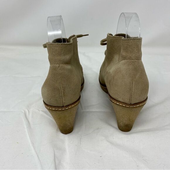 J. Crew Suede Wedge Ankle Boots- Size 8 - Picture 5 of 14